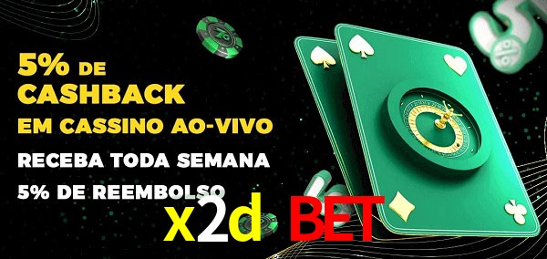Promoções do cassino ao Vivo x2d bet